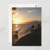 サンセット・ファン・ビーチ・ポストカード ポストカード (正面/裏面)