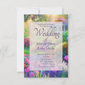 サンセット フラワーガーデン ウェディング 招待状 (正面)