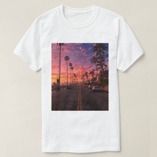 サンセット・ブールバードの夢 Tシャツ (デザイン正面)