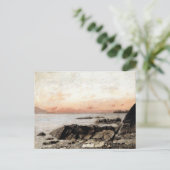 サンセット，ベビー，スイス – Gustave Courbet ポストカード (スタンド正面)