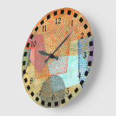 サンセット·ポ絵画ール·クリーズ ラージ壁時計 (傾斜)