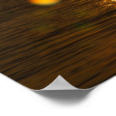 サンセット、ミシガン州トラバースベイ ポスター (角)