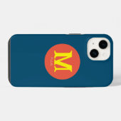 サンセット ミニマル モノグラム iPhoneケース (裏面横)
