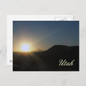 サンセット:ユタ ポストカード (正面/裏面)