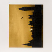 サンセット – ロンドン – ビッグベン – 16x20 - 520個。 ジグソーパズル (縦)