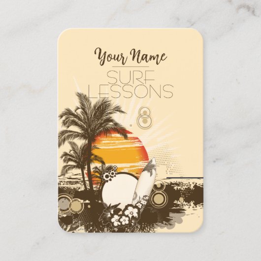 サンセット – 名刺 (正面)