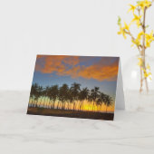 サンセット-国立歴史公園プウホヌアオ カード (黄色い花)