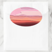 サンセット 楕円形シール (バッグ)