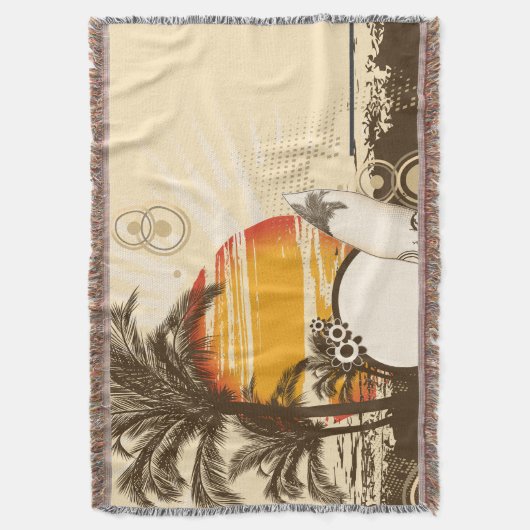 サンセット – 毛布 (正面縦)