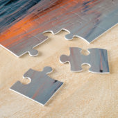 サンセット、海のスタック、オセアンサイド、オレゴン、アメリカ ジグソーパズル (側面)