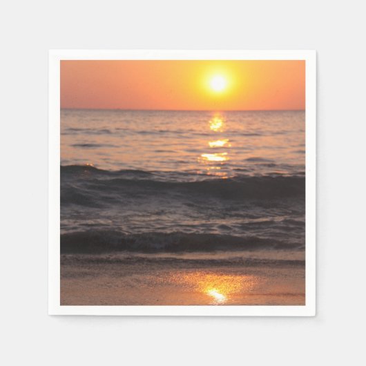 サンセット、紙ナプキンス スタンダードカクテルナプキン (正面)