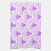 サンセット、紫、コンクリートのテクスチャ キッチンタオル (縦)