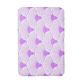 サンセット、紫、コンクリートのテクスチャ バスマット (正面縦)