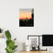 サンセット – 聖ペテロ大聖堂 ポスター (ホームオフィス)