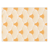 サンセット、色調のオレンジ、コンクリートテクスチャ テーブルクロス (正面(横))