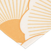 サンセット、色調のオレンジ、コンクリートテクスチャ テーブルクロス (アングル)