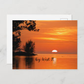 サンセット、鍵ウェスト、フロリダポストカード ポストカード (正面/裏面)