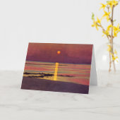 サンセット(by Fellix Vallotton) カード (黄色い花)