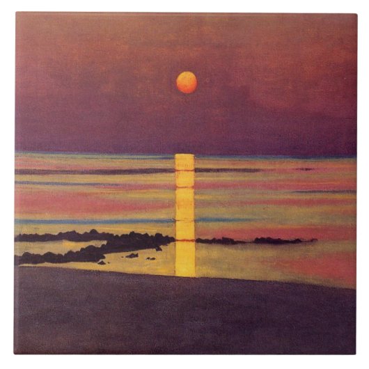 サンセット(by Fellix Vallotton) タイル (正面)