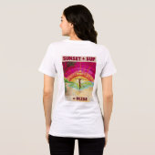 サンセット+SUP=至福のTシャツ トライブレンドTシャツ (裏面全面)