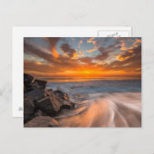 サンセットfromタマラックビーチ ポストカード (正面/裏面)