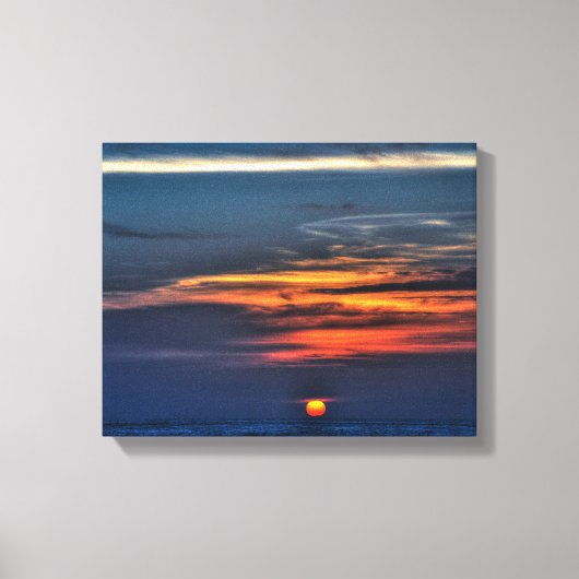 サンセットinサンクトペテルブルクビーチ，フロリダ キャンバスプリント (正面)