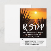 サンセットRSVP 出欠カード (正面/裏面)