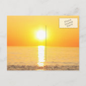 サンセッ結婚ト – seagulls日付を保存 案内ポストカード (裏面)