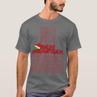 サンセバスチャンカスケード文字 Tシャツ