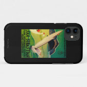 サンセバスチャンヴィンテージポスターヨーロッパ Case-Mate iPhoneケース (裏面(横))