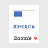 サンセバスチャン国旗 – ESP シール (シート)