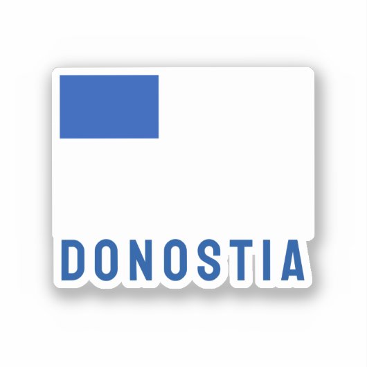 サンセバスチャン国旗 – ESP シール (正面)