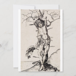 サンセバスチャン殉教by Martin Schongauer サンキューカード