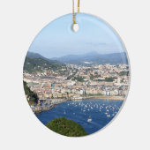 サンセバスチャン美しい景勝海岸線 セラミックオーナメント (左)