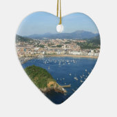 サンセバスティアンバスクカントリースペインの風光明媚な景色 セラミックオーナメント (右)