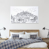 サンセラヴィンヤード |ロワール・バレー(フランス) キャンバスプリント (インサイチュ (寝室))