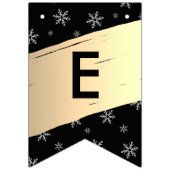 サンセリフエレガントシーズンの挨拶金ゴールドスプラッシュ バンティングフラッグ (第2の旗)