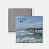 サンセントオーガスティンビーチピアフォトマグネットFL マグネット (正面/裏面)