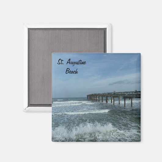 サンセントオーガスティンビーチピアフォトマグネットFL マグネット (正面/裏面)