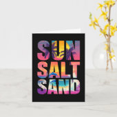 サンソルトサンドサマービーチビーブファミリーバケーションR カード (黄色い花)