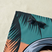 サンソルトサンドサマーヴィベビーチパームツリーズバード ビーチタオル (インサイチュ)