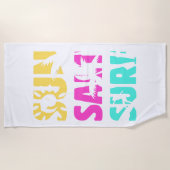 サンソルトサーフ – サマーバイブ ビーチタオル (正面)