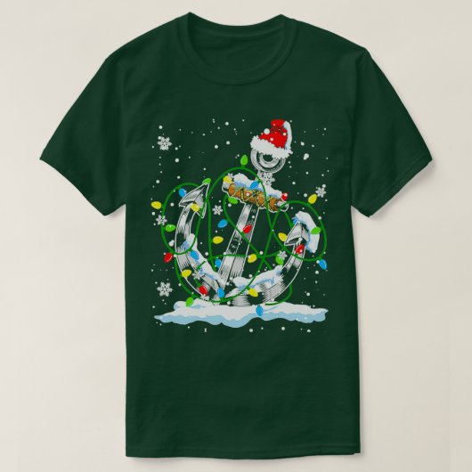 サンタいかりカッコいいクリスマスライト Tシャツ (デザイン正面)