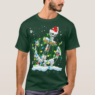 サンタいかりカッコいいクリスマスライト Tシャツ