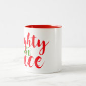 サンタいけなが素敵なクリスマスの飾りマグ ツートーンマグカップ (中央)