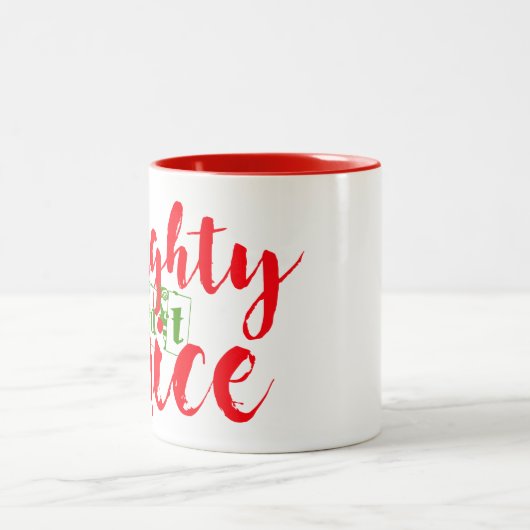 サンタいけなが素敵なクリスマスの飾りマグ ツートーンマグカップ (中央)