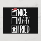 サンタいけなさんのリストクリスマスをいけな試した シーズンポストカード (正面)