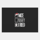 サンタいけなさんのリストクリスマスをいけな試した ラッピングペーパーシート (正面)