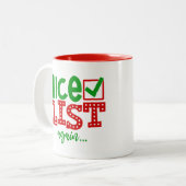 サンタいけなだが素敵なリスト再びクリスマス ツートーンマグカップ (正面左)