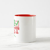 サンタいけなだが素敵なリスト再びクリスマス ツートーンマグカップ (中央)